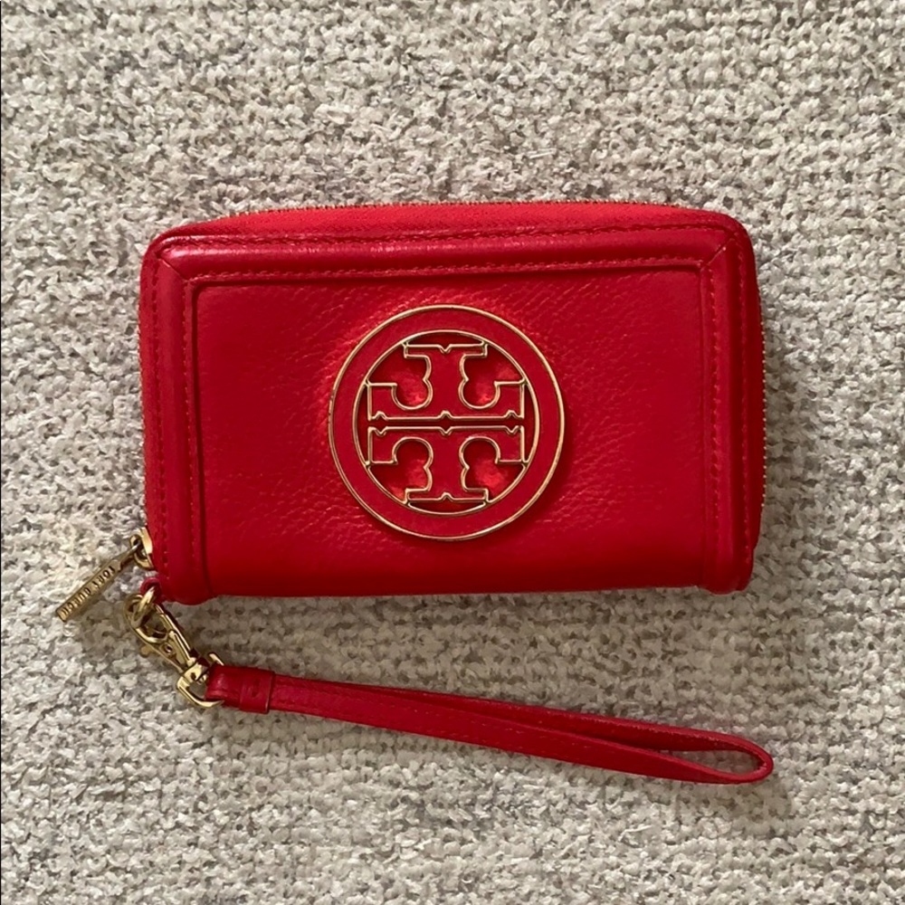 Tory Burch Hot Pink Wristlet Wallet